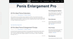 Desktop Screenshot of penisenlargementpro.com