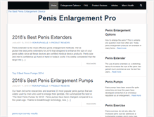 Tablet Screenshot of penisenlargementpro.com